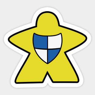 Yellow Meeple + Shield Sticker